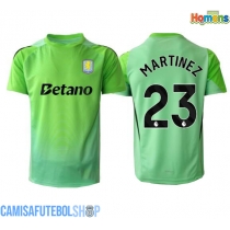 Camisa de time de futebol Aston Villa Emiliano Martinez #23 Goleiro Replicas 2º Equipamento 2025-26 Manga Curta